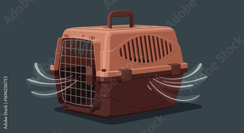 Durable pet carrier for safe and comfortable animal transport during travel adventures