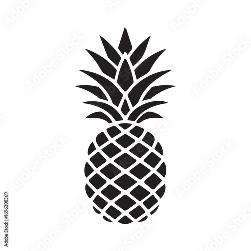 Pineapple vector art silhouette
