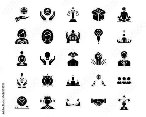 Personality Traits Line Vector Icons