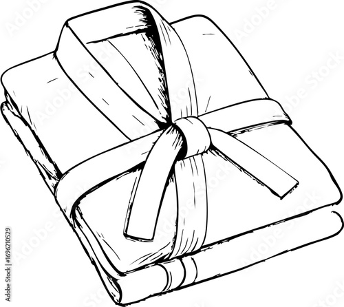 television job loss concept. Wrapped gift with a bow on top.
