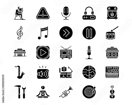 Instrument Line Vector Icons