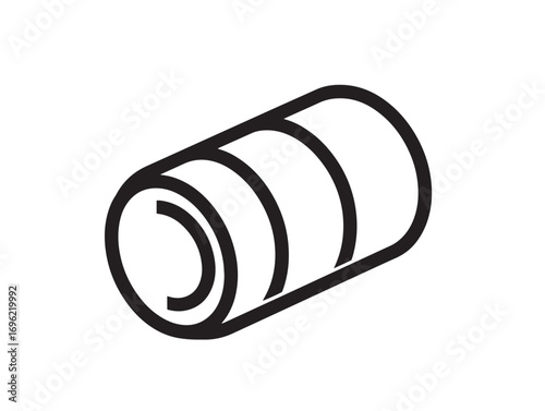 Agricultural bale accumulator icon in clean vector artwork