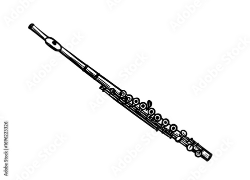 illustration of a flute musical instrument