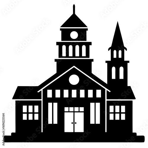 illustration, vector, architecture, horizontal, building exterior, symbol, city, icon symbol, government, house, finance and economy, politics and government, concepts, simplicity, finance, usa, busin