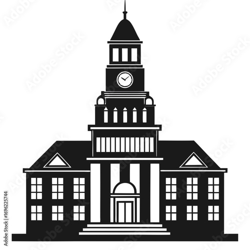 illustration, vector, architecture, horizontal, building exterior, symbol, city, icon symbol, government, house, finance and economy, politics and government, concepts, simplicity, finance, usa, busin