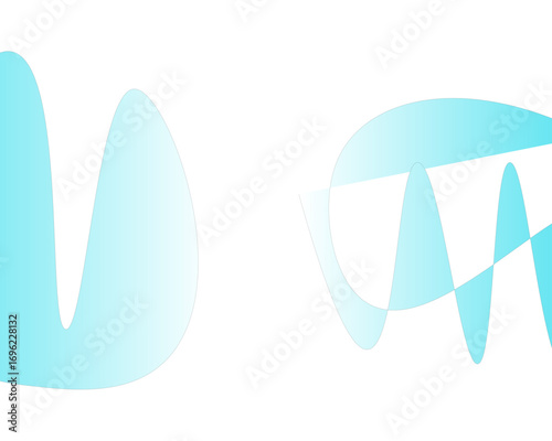 Dynamic abstract blue wave shapes with subtle gradient transitions create a modern, flowing visual emphasizing fluidity and innovation for design projects.
