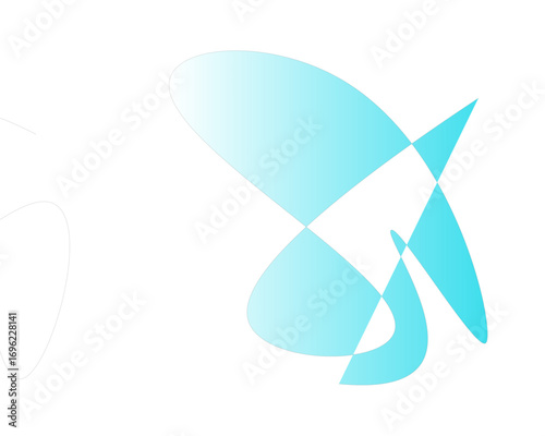 Dynamic abstract blue shapes conveying movement and fluid motion, perfect for modern design, technology, and branding projects seeking energetic visual appeal and innovative concepts.