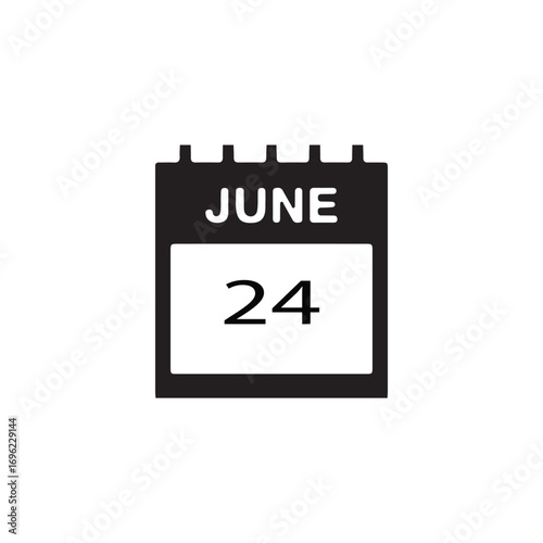 : 25 june calender icon