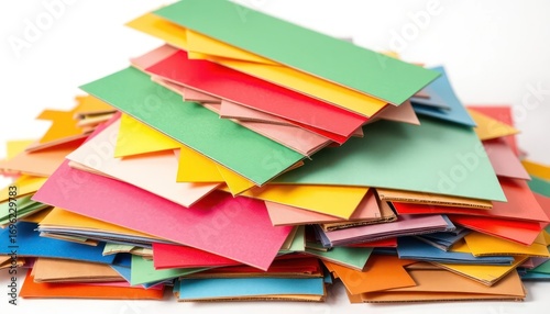 Wallpaper Mural Colorful Piles of Folders and Envelopes for Organization Torontodigital.ca