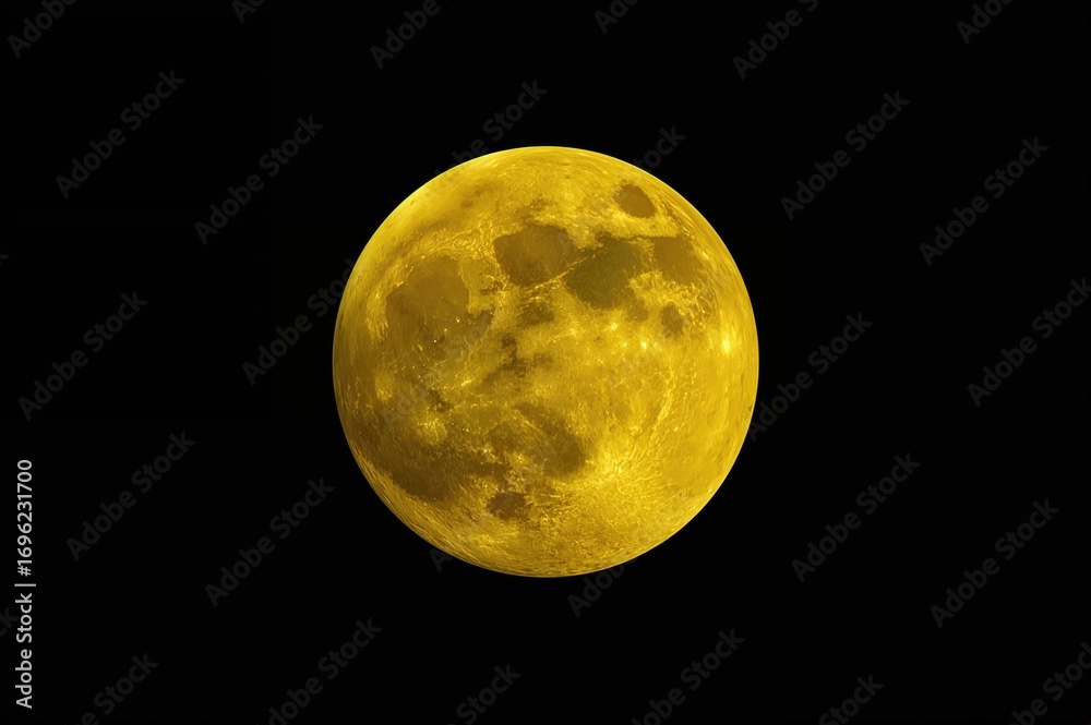 Obraz premium A black backdrop featuring a yellow crescent moon