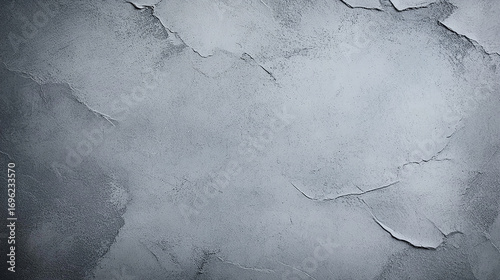 Gray Concrete Wall with Cracked and Worn Texture