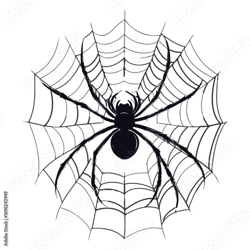 spider, insect, halloween, spider web, festival, vector, transparent background, animal, arachnid, nature, cobweb, danger, spiderweb, scary, horror, creepy, pattern, predator, trap, net, arachnophobia