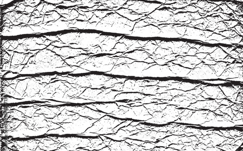 Monochrome wrinkled paper texture background for digital art and graphic design work
