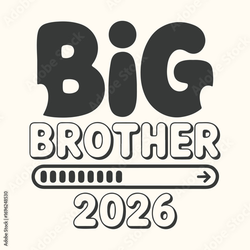 Vector art of big brother 2026 loading bar announcement