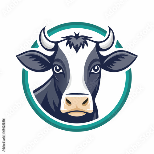 cow logo vector