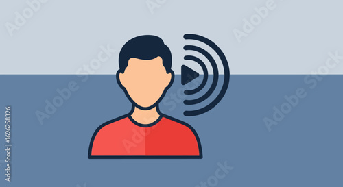 Digital Content Consumption and Audio Communication Concept