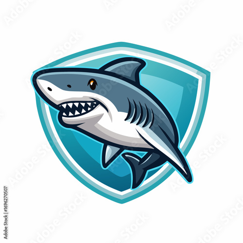 shark mascot esport logo gaming