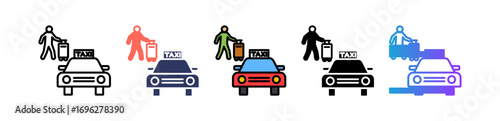 Taxi Service multiple icon