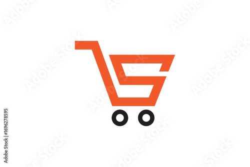 shopping bag logo icon vector illustration	