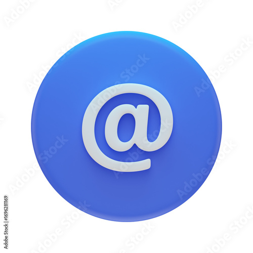 3d ui ux icon message mail email
