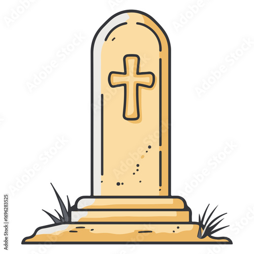 tombstone, halloween, festival, vector, transparent background, icon, pattern, celebration, decoration, monument, statue, sculpture, old, isolated