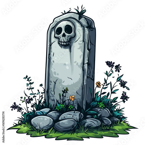 tombstone, halloween, festival, vector, transparent background, icon, pattern, celebration, decoration, monument, statue, sculpture, old, isolated