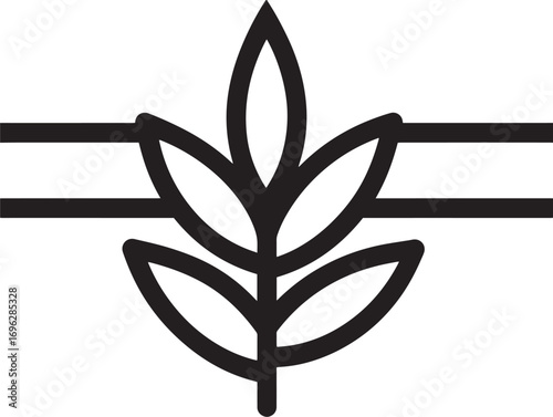 Farming row marker tool illustrated in clean agricultural vector format