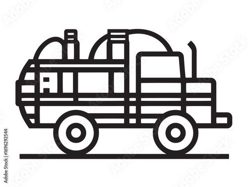 Farming sprayer equipment design illustrated in professional vector artwork