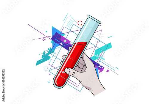 Visual representation of scientific research exploring new medical breakthroughs in biotechnology and life sciences