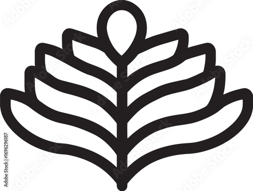 Minimalist Black and White Crop Yield Monitor Artwork