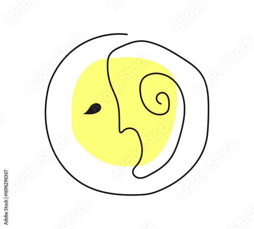Yellow moon and its unseen side, A metaphor for hidden emotions, Stories from someone's unseen side