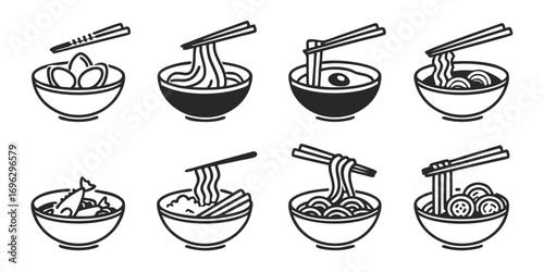 noodle-bowls-icons-set---8-minimalist-icons---blac