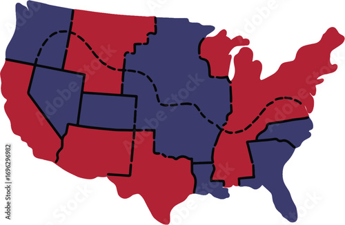 united states of america world map