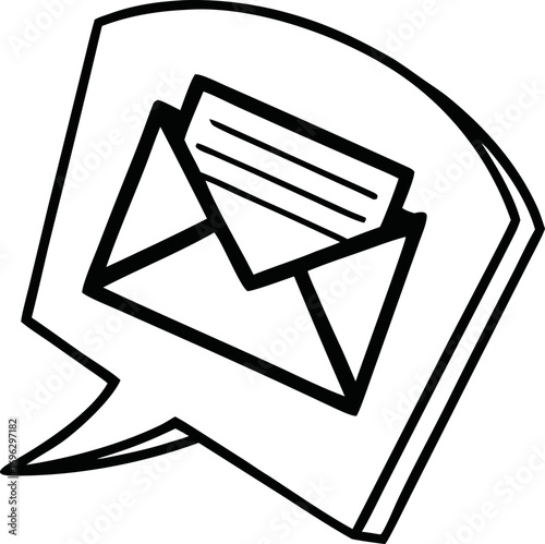 message vector icon