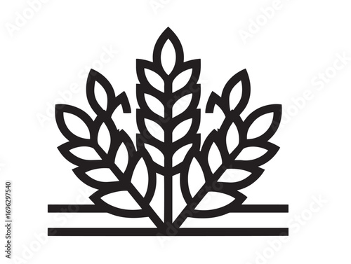 Sophisticated Farm Equipment Icon of Crop Yield Monitor