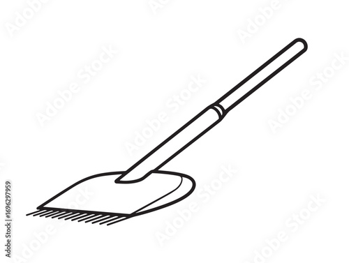 Stylish Clean Vector Design of Cultivator Blade Illustration