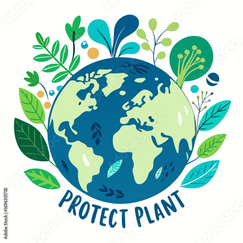 Sustainable Eco-Friendly Earth Day Vector