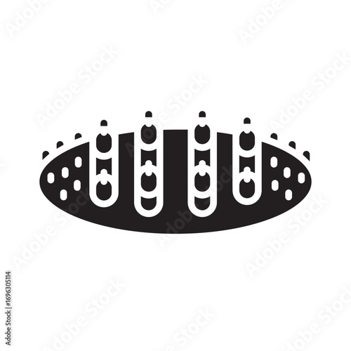 foot massager color flat icon for digital and print projects.