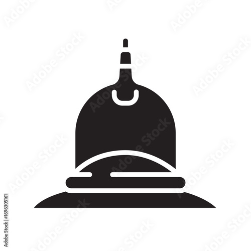 massage cup color flat icon for digital and print projects.