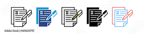 Essay Writing multiple icon
