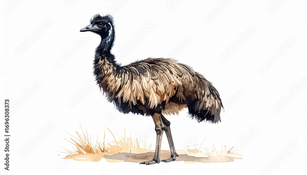 Obraz premium grey crowned crane