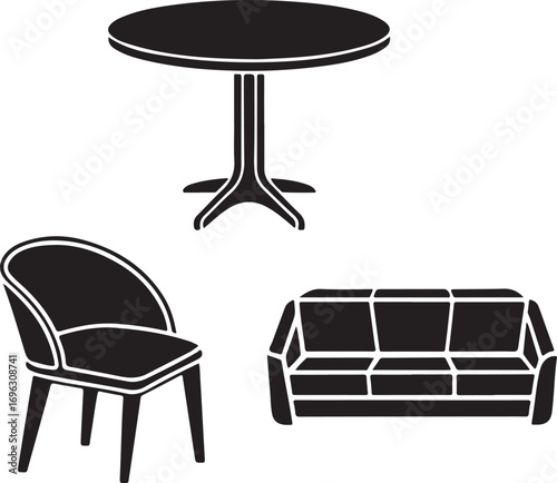 Minimalist Furniture Set Icon