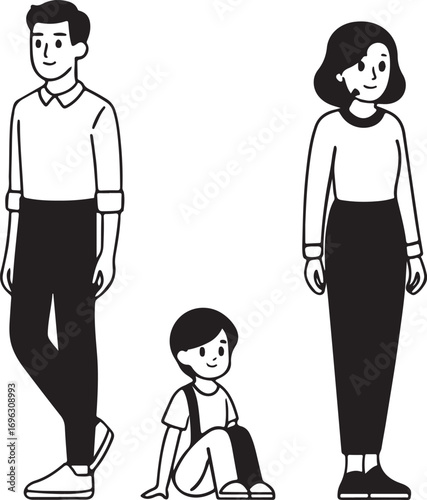 Family Togetherness Concept Illustration