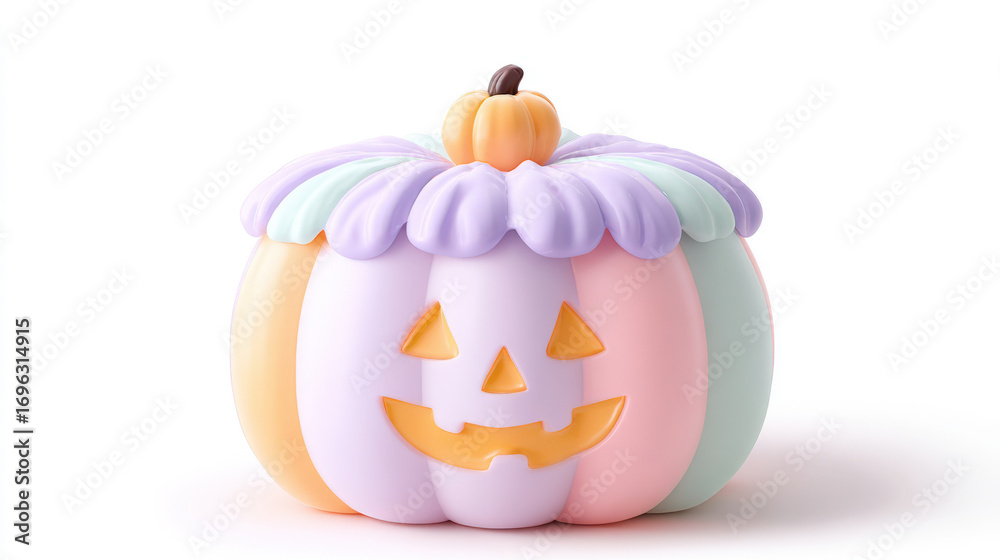 Fototapeta premium Halloween cake isolated on a white background