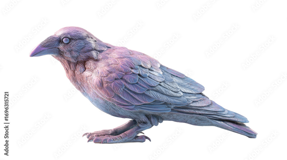 Fototapeta premium Halloween crowbird isolated on a white background