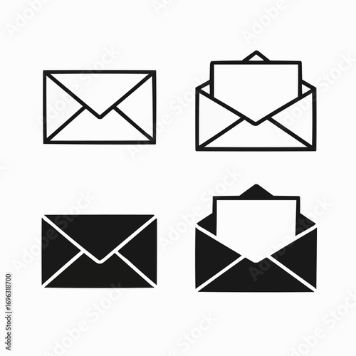 set of mail icons