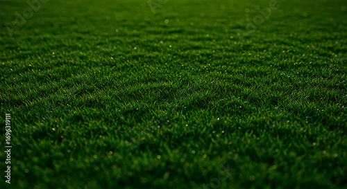 Lush green grass field