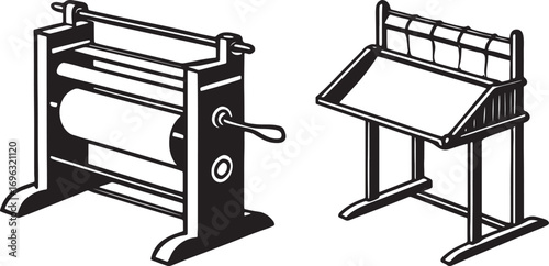 vector illustration of a set of different type