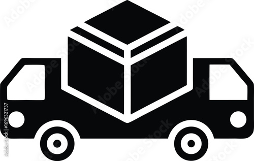 Delivery network vector icon.