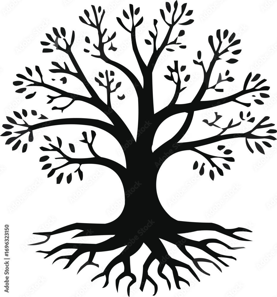 Obraz premium tree silhouette vector
